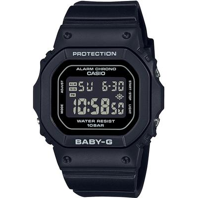 Женские часы Baby-G BGD-565U-1JF [BABY-G BGD-565 Series] квадратные, черные, из смолы, цифровые