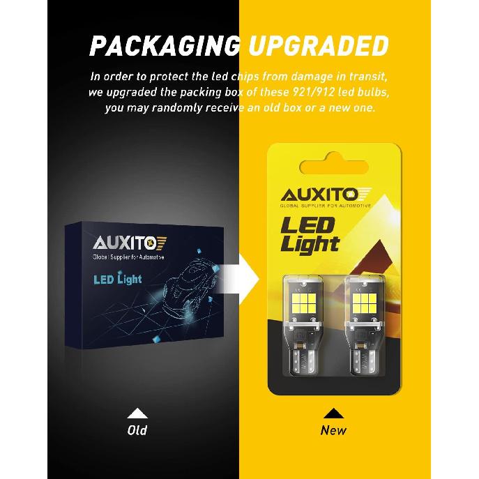912 921 LED Bulb for Backup Light Reverse Lights High Power 2835 15-SMD Chipsets Error Free T15 906 922 W16W Bulbs, 6000K White, Exterior Light Bulbs