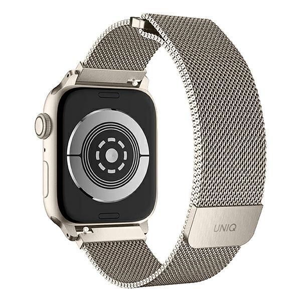 Uniq Pasek Dante Apple Watch Series 1/2/3/4/5/6/7/8/9/Se/Se2 42/44/45Mm Stainless Steel Starlight
