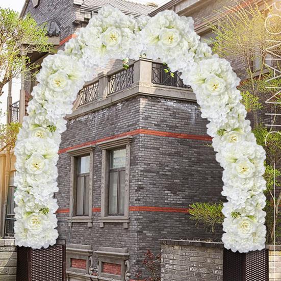 Искусственные цветы, комбинированные искусственные цветы в рядах, реалистичные искусственные шелковые цветы с задней рамкой для самостоятельного изготовления свадебной арки, декора для вечеринки