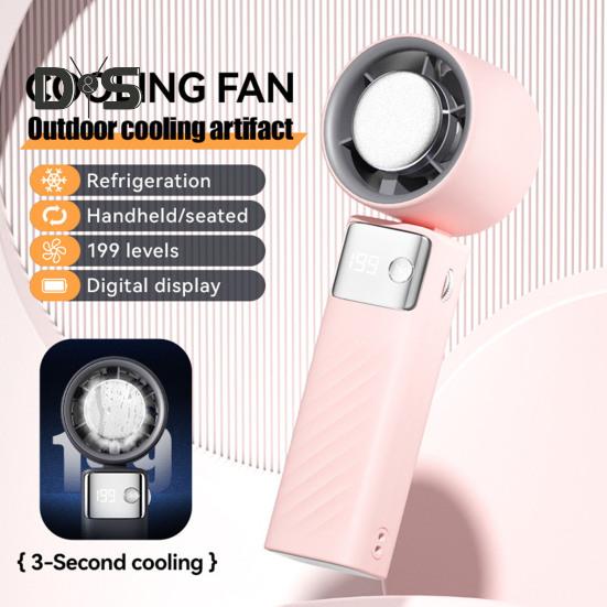 Маленький вентилятор персональный кондиционер 1-199 скоростей регулируемый сильный воздушный поток цифровой дисплей перезаряжаемый вентилятор воздушный охладитель
