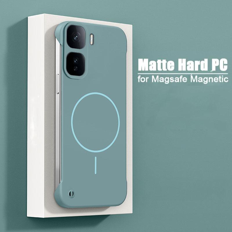 Для Magsafe Безрамочный Чехол Для VIVO IQOO Neo 11 Ультратонкий Жесткий ПК Матовый Беспроводная Зарядка Ударопрочный Задний Чехол для IQOO Neo11
