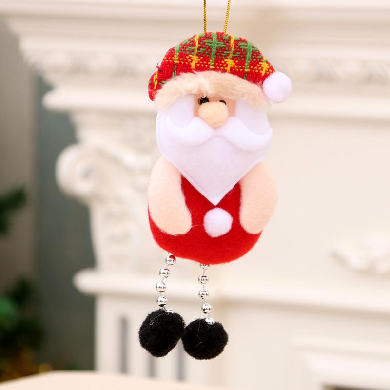 Cross-Border Small Santa Christmas Ornaments - Tree Accessories and Cloth Art Gifts