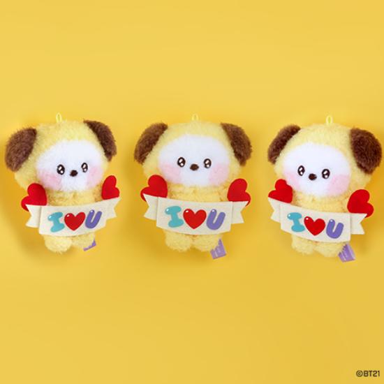 BT21 Брелок для ключей Minini Plush I LOVE YOU ver.