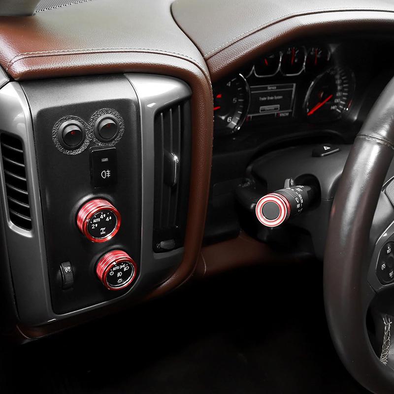 14-18 Chevy Silverado A/C Audio Knob Ring - Interior Modification