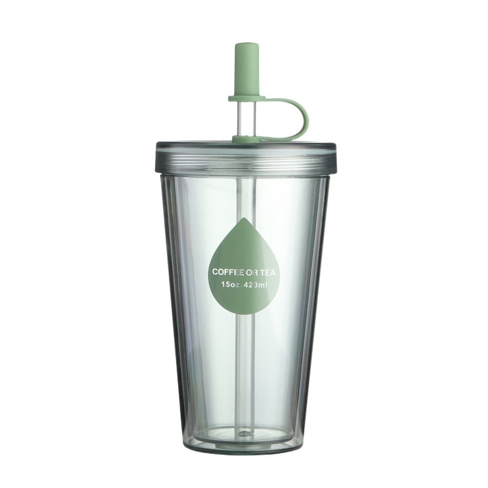 Прозрачные стаканы для холодного кофе Многоразовый стакан для воды Легко моющийся пластиковый стакан Летний