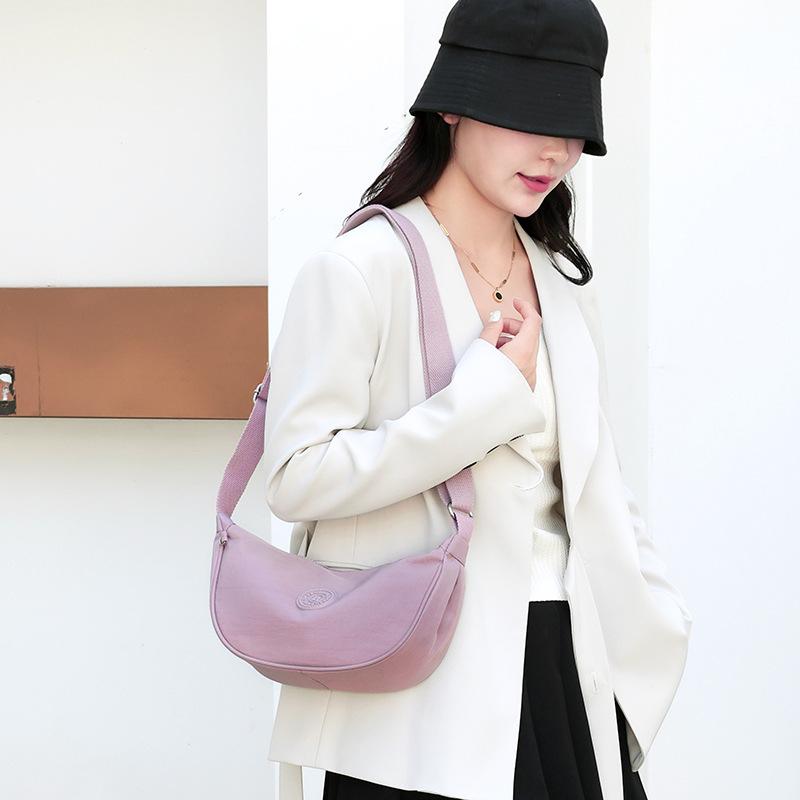 Легкая сумка-хобо большой вместимости, нейлоновая водоотталкивающая сумка через плечо для женщин