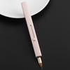 Кисть для макияжа губ, матовая текстура, помощник для макияжа, портативная прочная телескопическая кисть для теней для век двойного назначения для женщин