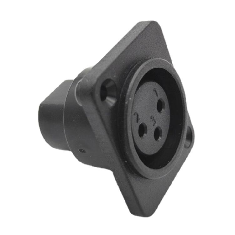 Tool Less 3Pin XLR Adapter Straight Terminal Panel Mount Connector ABS Alloy For Mobile Auditory Applications