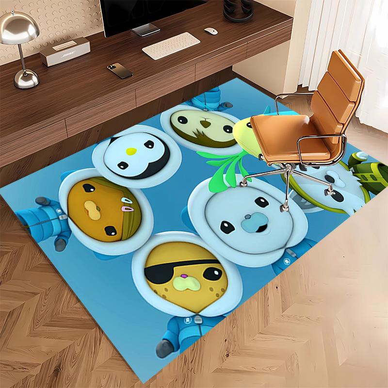 1pc The Octonauts2 Print Area Rug - Soft, Washable Non-Slip Indoor Mat, Living Room, Home Office Decorative Rug,Office Decorative