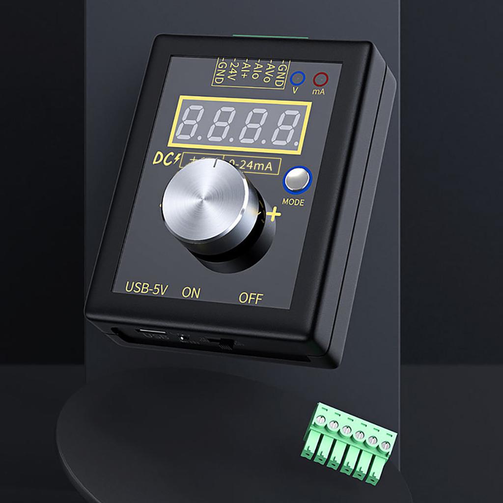 Генератор сигналов напряжения тока 0–10 В, 0–22 мА, регулируемый аналоговый симулятор напряжения тока 3 мощности