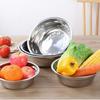 New Food Grade Rice Bowl Durable Stainless Steel Soup Dish Multi-function 14-28cm Vegetable Washing Basin Kitchen Supplies