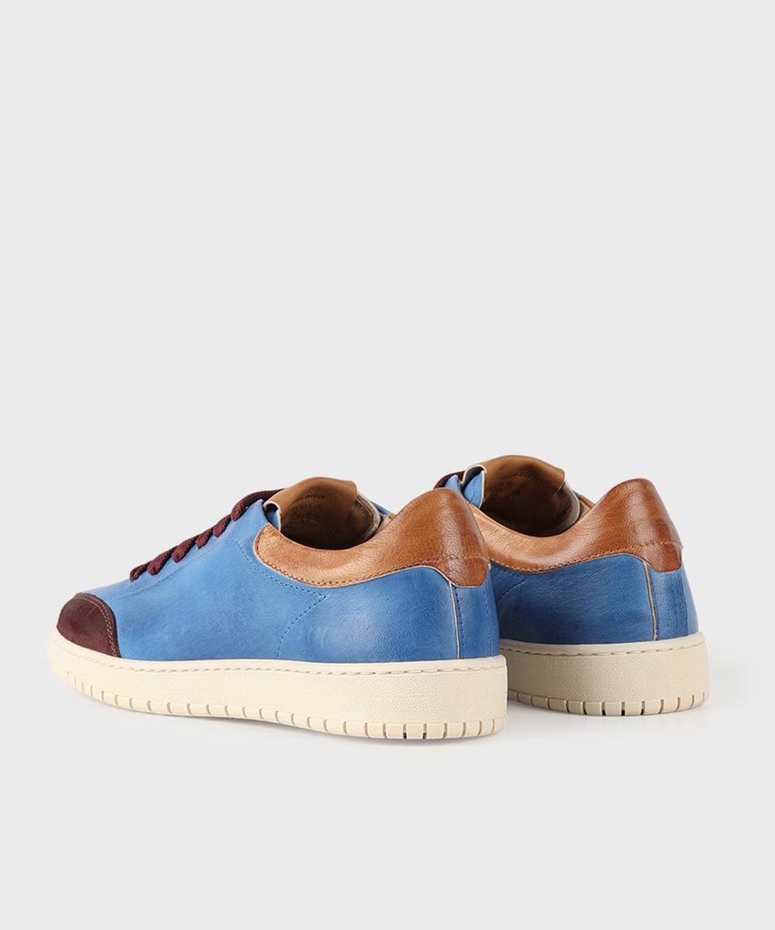 Panicale Blue Cowhide Sneakers