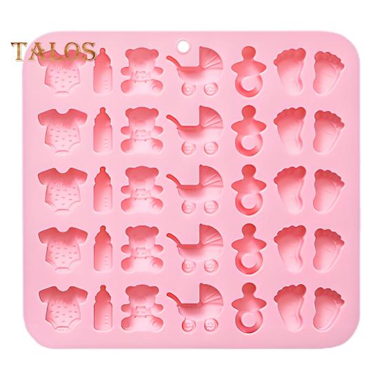 1/2 шт. силиконовая форма для детского душа, форма для детских ножек, детская бутылочка, соска, детский комбинезон, форма для детской коляски, набор для приготовления шоколадных конфет без бисфенола А