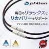 Phiten RAKUWA Neck X50 AG Necklace 50cm Aqua Gold Aqua Titanium Special Model Black