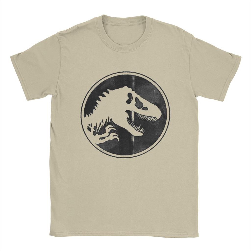 Мужская футболка Jurassic World Dominion из чистого хлопка, забавная футболка с коротким рукавом и круглым вырезом, взрослая футболка