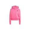Z.N.E. Full-Zip Hooded Sweatshirt with Monochrome Logo Women Hoodie Pink IN5131