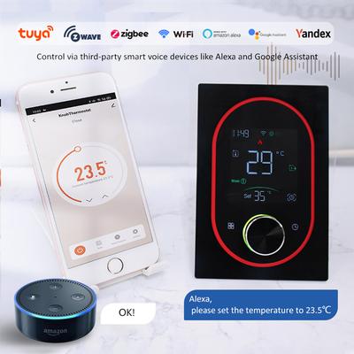 Tuya 5A/16A Умный домашний WiFi термостат Водяное Электрическое Отопление Газовый Котел Подогрев Пола Сенсорный Экран Регулятор Температуры
