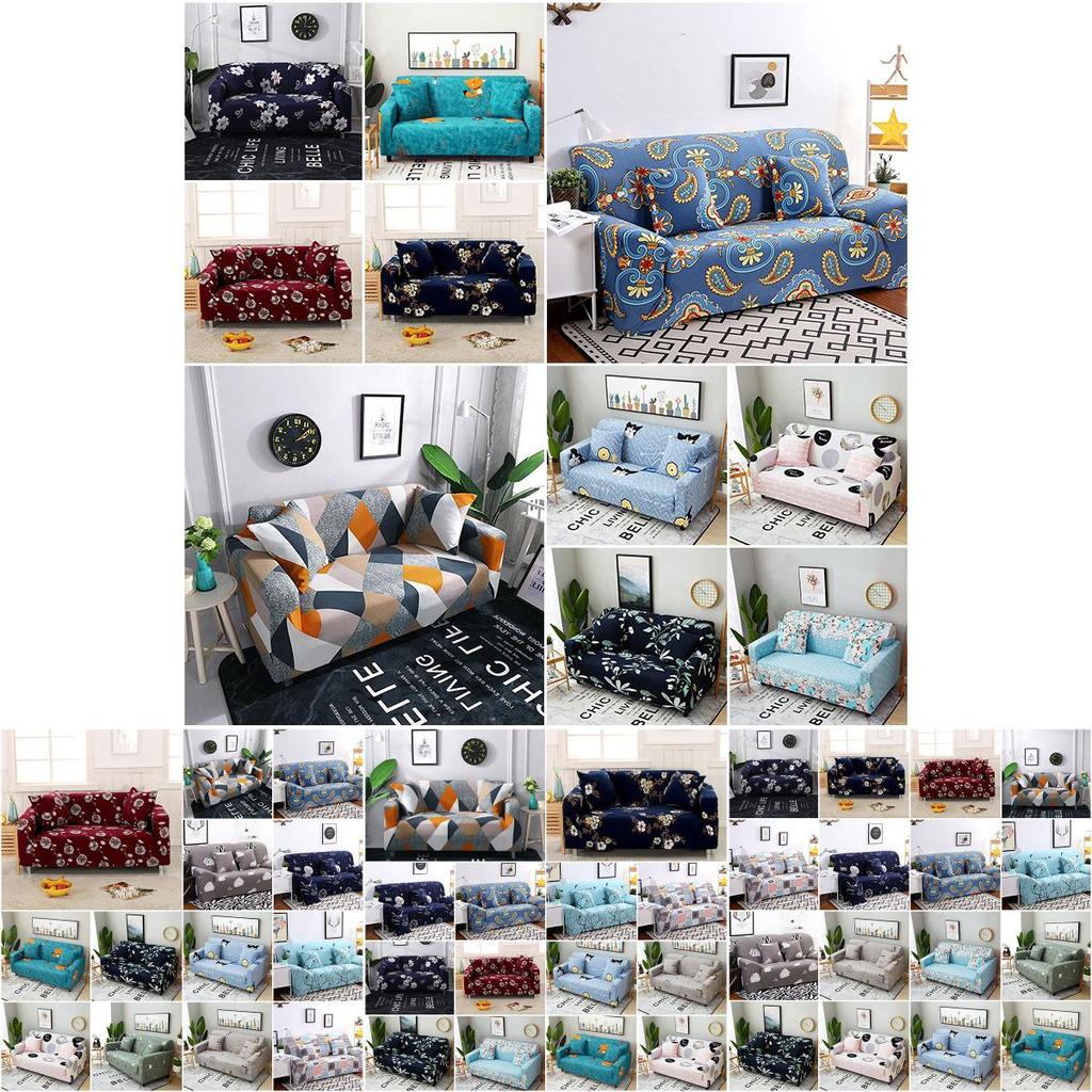 Элегантные эластичные чехлы с цветочным принтом для диванов с мягкой эластичной посадкой и устойчивостью к сминанию