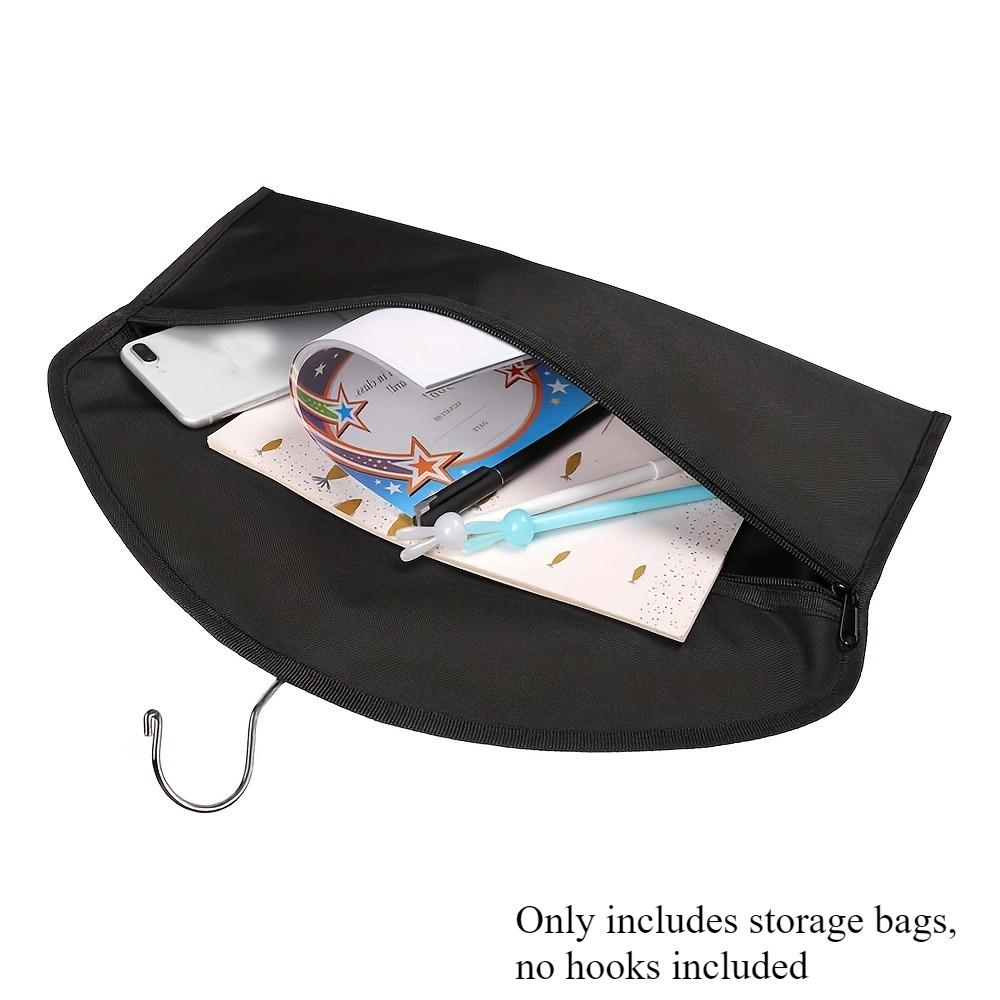 Stealth Hanger-Mounted Storage Pouch-Hidden Wardrobe Organizer for Valuables (Cash/Cards/Phones)Secure Zippered Closet Accessory