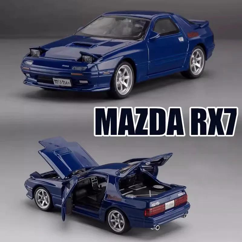 1/32 Mazda RX-7 литая модель автомобиля из металла спортивные транспортные средства модель высокая имитация звука и света коллекция детская игрушка подарок