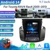 9.7"Для Toyota RAV4 Rav4 2005-2013Автомобильное Радио Мультимедиа Навигация 4G GPS Мультимедиа Беспроводной Carplay Android 14 Экран Стерео