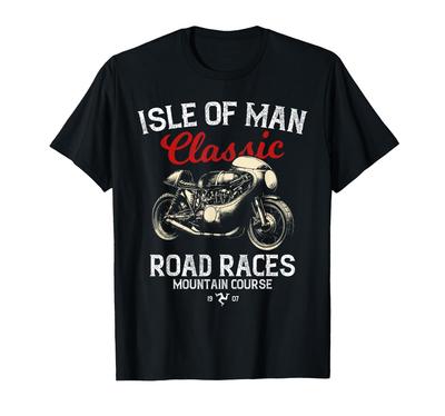Ретро футболка гонки Isle of Man TT Vintage Bike Race