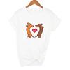 Funny Dachshund Dog Print T-Shirts For Women Short Sleeve Y2K Top Harajuku Graphic T Shirt Kawaii Clothing Oversized Casual Tee