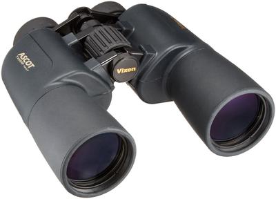 Бинокль Vixen Ascot ZR 7x50WP, призмы Порро, Высокое поле зрения, Водонепроницаемый, Угловой, Черный, 1562-07