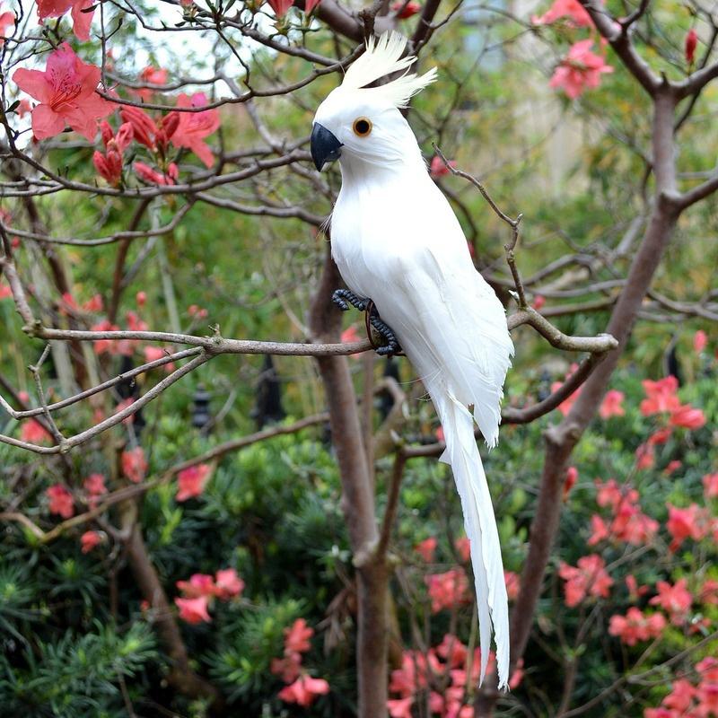 6 цветов 25 см моделирование попугаев птицы искусственные попугаи домашний сад украшение двора