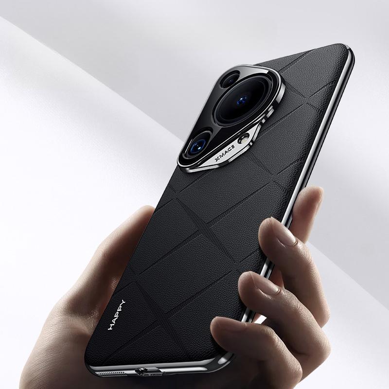 Роскошный кожаный чехол для телефона для Huawei Pura 70 с ультрапокрытием, твердая задняя крышка для объектива камеры Ptotection для Huawei Pura 70 70 Pro