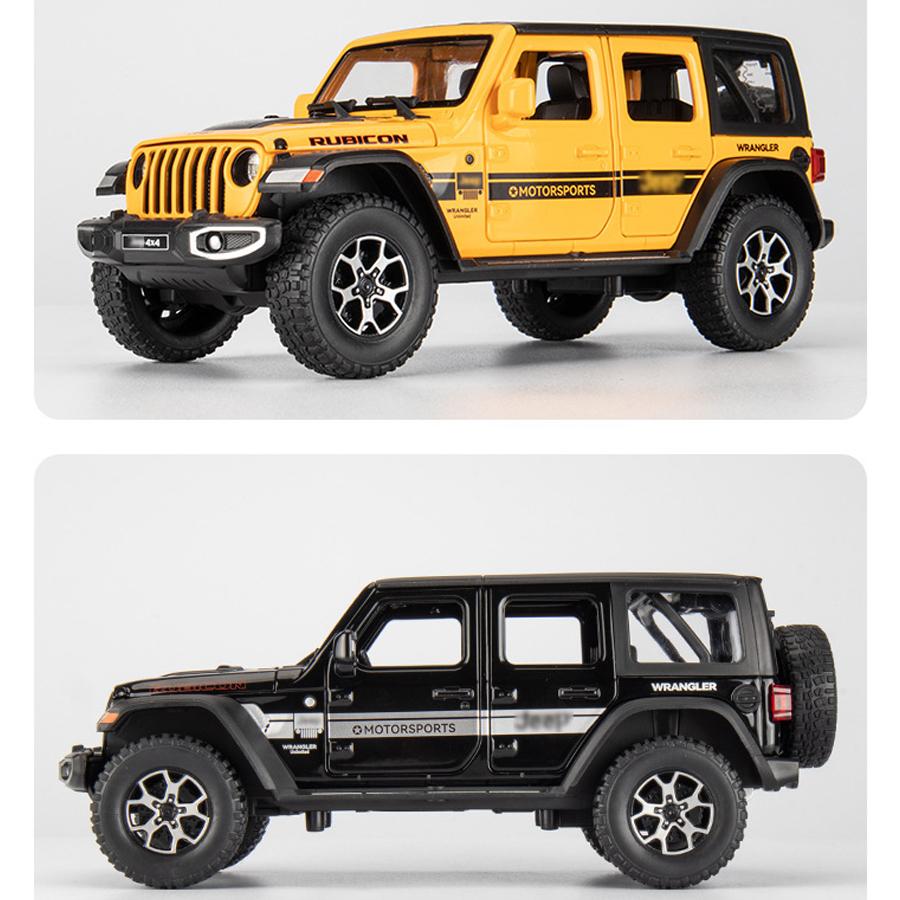 1/22 Масштаб Wrangler, литая под давлением внедорожная модель автомобиля, игрушечная модель автомобиля, 7 открытых дверей, выдвижной игрушечный автомобиль со звуком и светом для детей, коллекция подарков для мальчиков и девочек