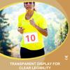 100 Pcs Race Bib Cover Number Holder Running Display Bibs Bag Clear For Storage Container Bags