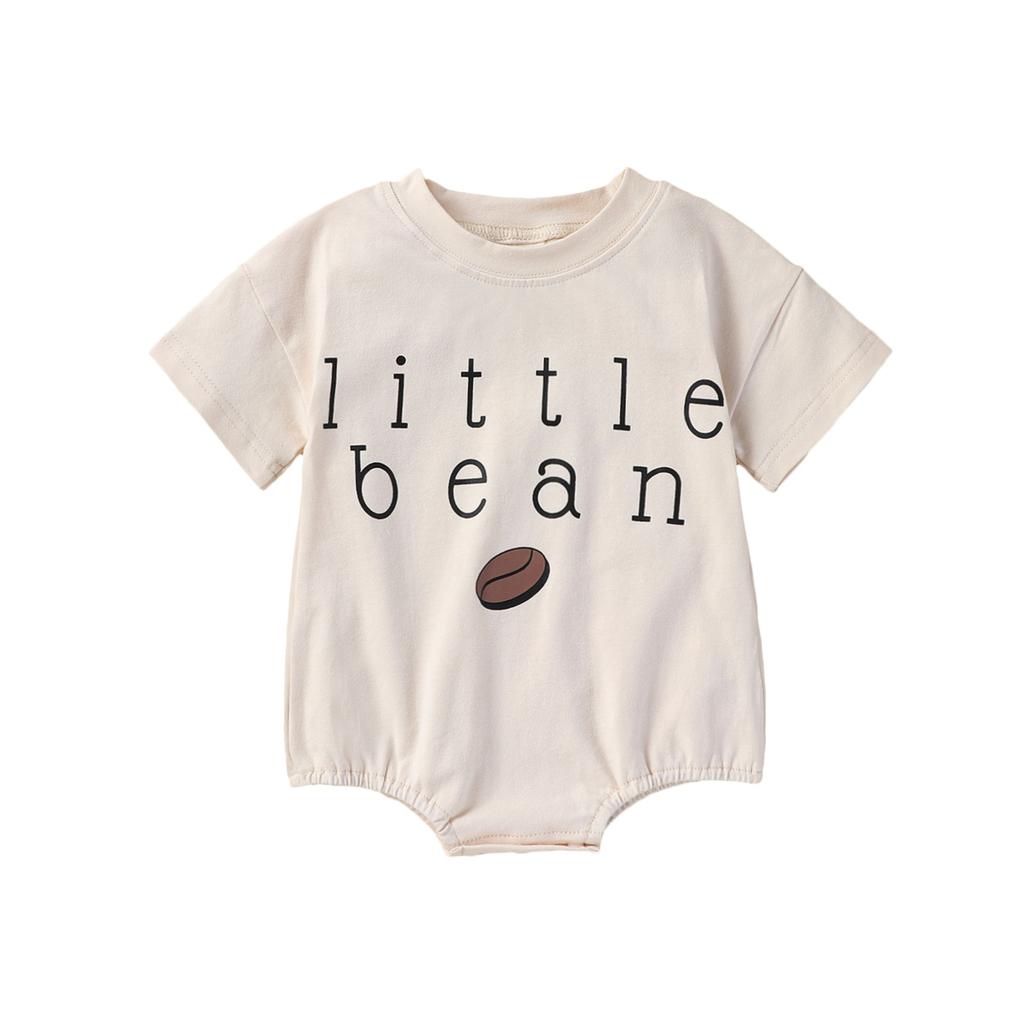 Baby Summer Romper Letter Print Short Sleeve Jumpsuit for Toddler Boy Girls Cute Clothes