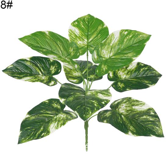 1шт искусственные пластиковые вечнозеленые растения поддельные листья деревьев зелень домашний декор