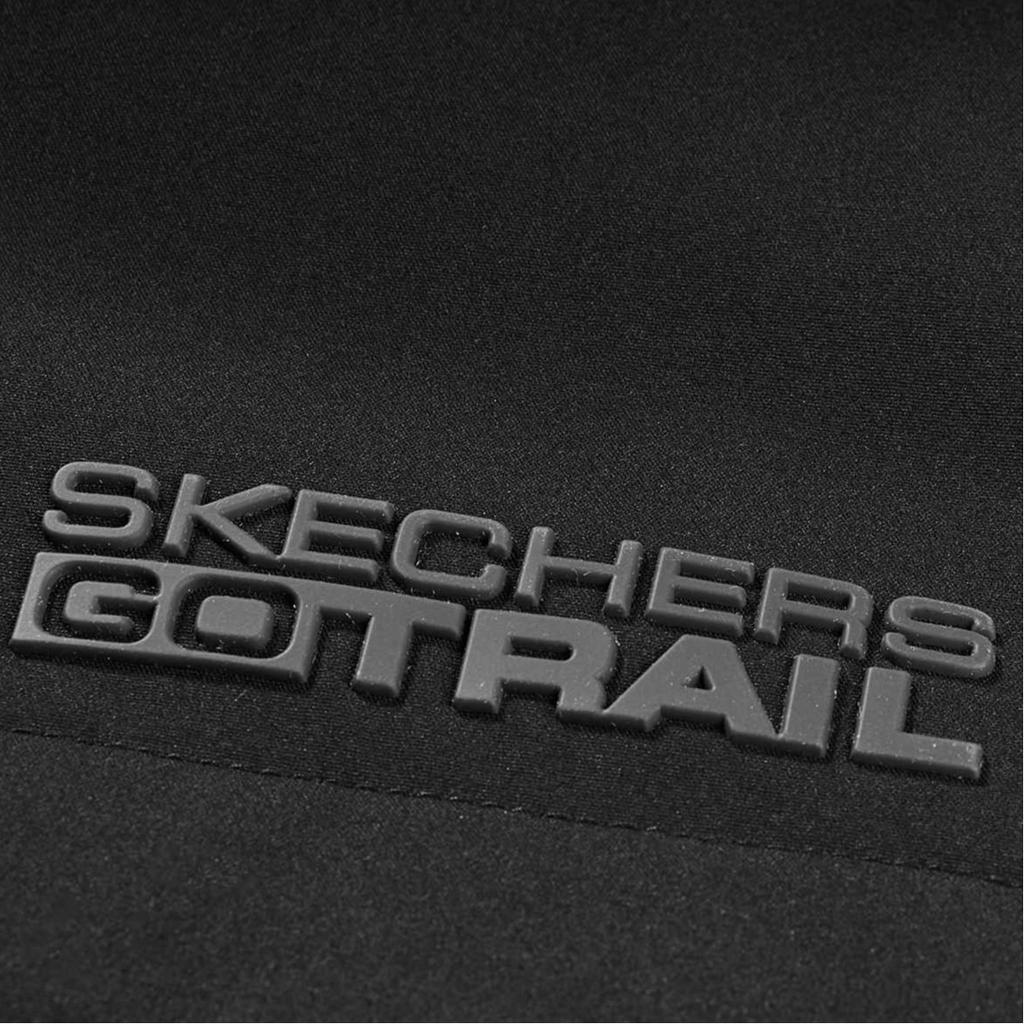 Skechers Серия Stroll Однотонная Рабочая утепленная ветрозащитная трехзащитная мужская верхняя одежда с капюшоном на молнии с длинным рукавом Угольно-черный L423M155-0018
