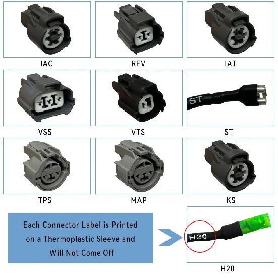 CNCH-OBD2-1 для Honda Civic Acura Integra 1992-2000 B16 B18 D16 OBD2 Жгут проводов двигателя OEM Жгут проводов, Прочный жгут проводов