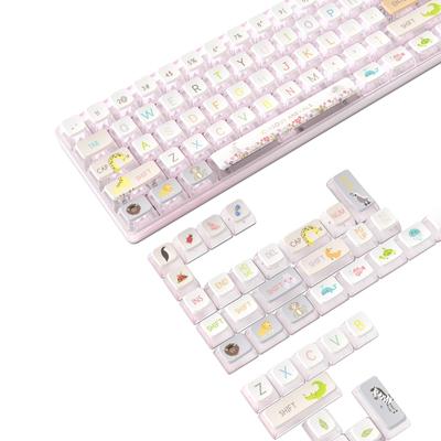 PBT Полупрозрачные Игровые Термосублимационные 120 Клавиш Полный Набор ASA Совместимые с Cherry MX Pudding Кастомные Колпачки для Механической DIY Рождественский Подарок Колпачки,