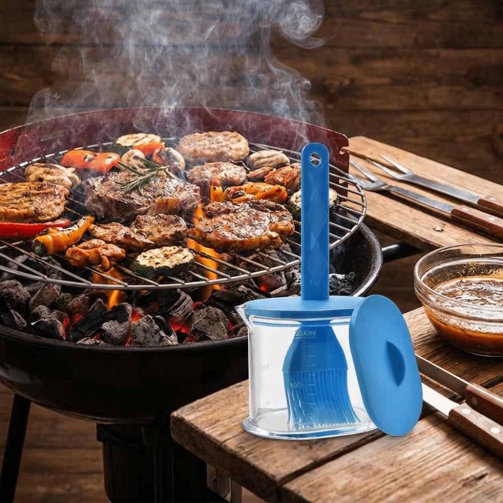 Non-Slip Handle Sauce Application Brush Heat Resistant Oil Brush  Pastry Making
