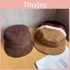 Solid Fashion Women Color Suede Flat Top Hat For Autumn And Winter Wearing