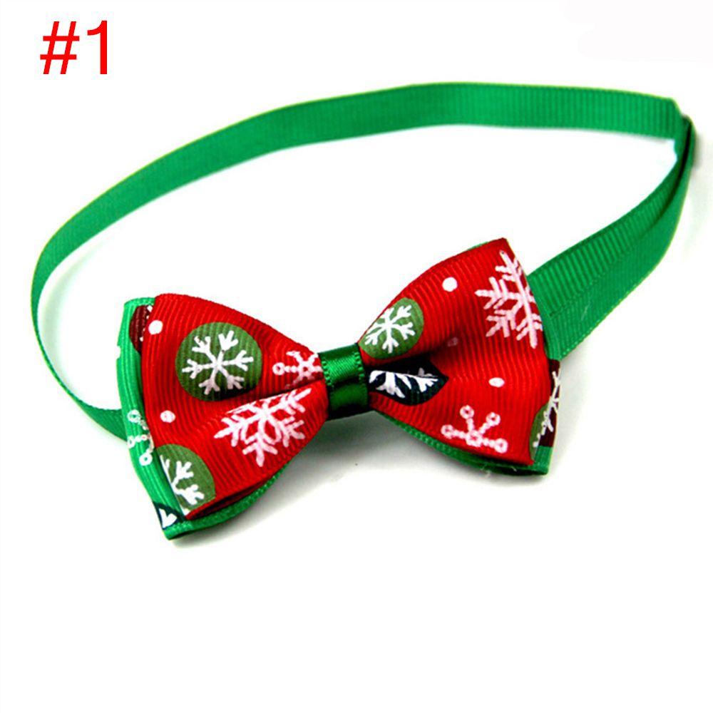 Decor Holidays Grooming Accessories Bowknot Collar Cat Choker Pet Christmas Necktie Dog Bow Tie