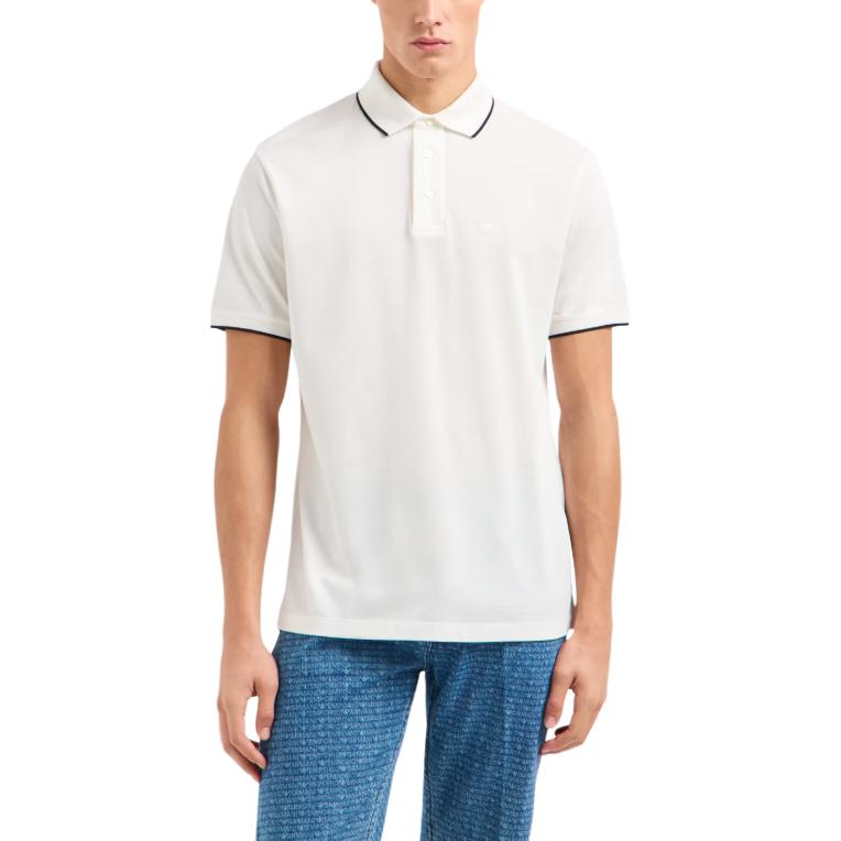 EMPORIO ARMANI Logo Embroidered Polo Shirt EM000858-AF12955-U0003