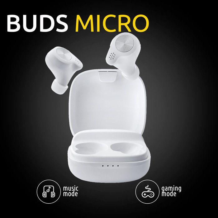 Intenso Buds Micro T200 Auricolari True Wireless Bluetooth 5.3 25 Ore Bianco