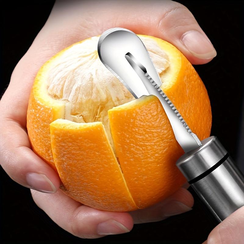 1pc, Orange Peeler, Stainless Steel Orange Peeler, Simple Lemon Peeler, Creative Cutter