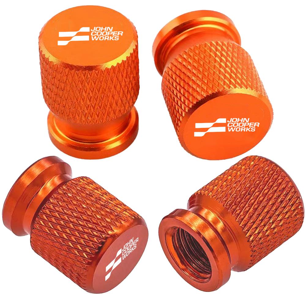 4PCS Car Wheel Tire Valve Caps Tyre Stem Covers Airdust Waterproof For mini JohnCooper Works Auto Accessories Stem Caps1