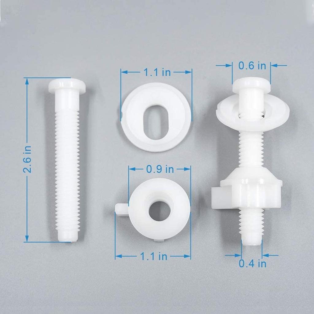 Toilet Seat Repair Screws Kit Bathroom Bolts Bottom