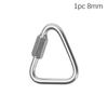 Climbing Equipment Keychain Snap Clip Triangle Carabiner Hanging Hook Kettle Buckle Chain
