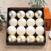 16pcs Christmas Sphere Ornament Collections Unique Christmas Tree Hanging Baubles Ornament For Seasonal Atmosphere