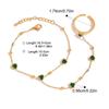 Yori Waterproof 18K Gold Plated Geometric Stainless Steel Finger Bracelet for Women High Quality Korean Dainty Jewelry Gift