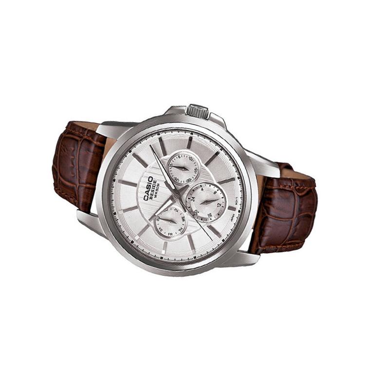 Casio Мужские часы Стандартная серия 48,5 мм Серебристые BEM-307L-7A BEM-307L-7A